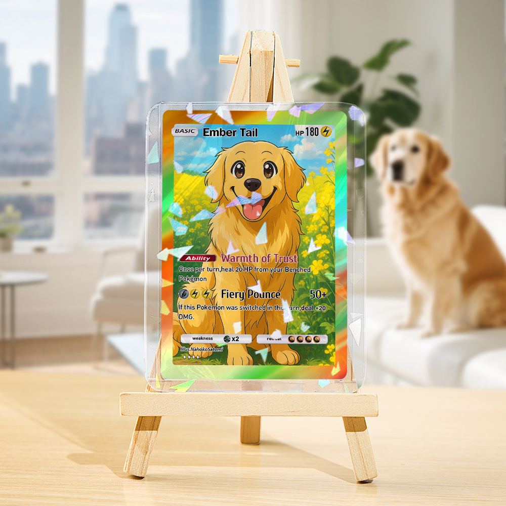 Custom Cute Pet Poke Card Custom Card Gift For Pet Lover Custom Dog Pr