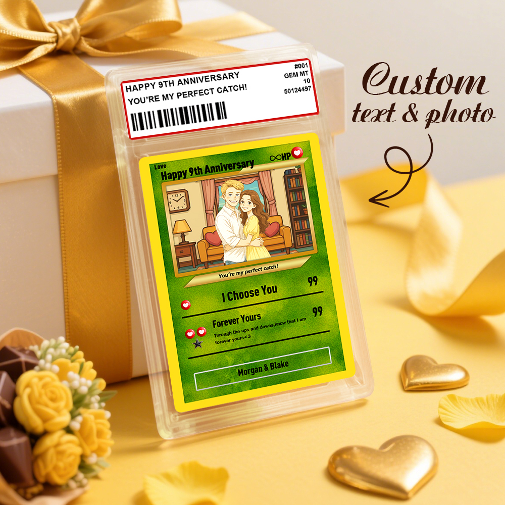 Personalized Card Anniversary Present Turn Your Photo into a Unique Collectible - MyFaceTshirt