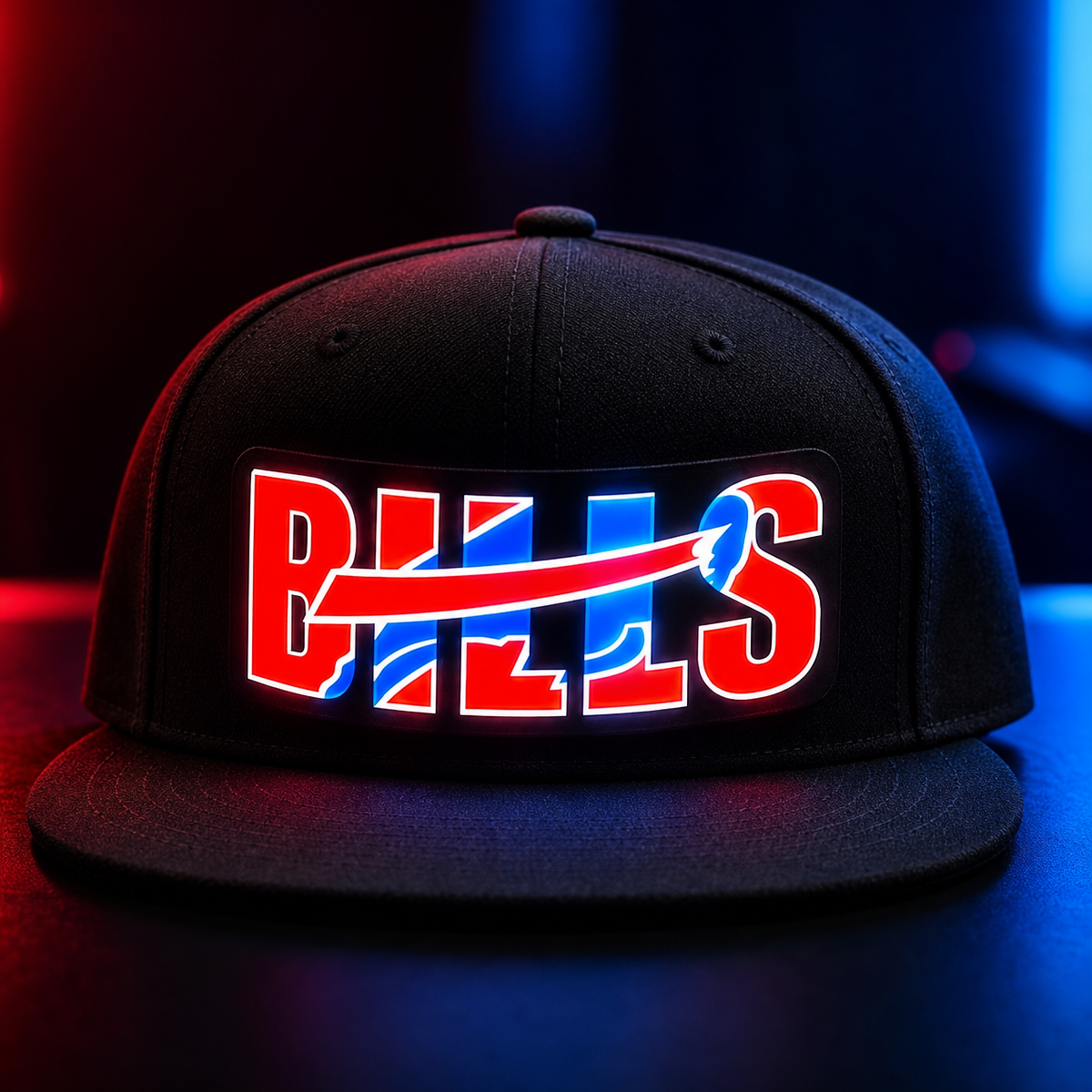 Football Fan LED Light-Up Snapback Cap - makephotopuzzleuk