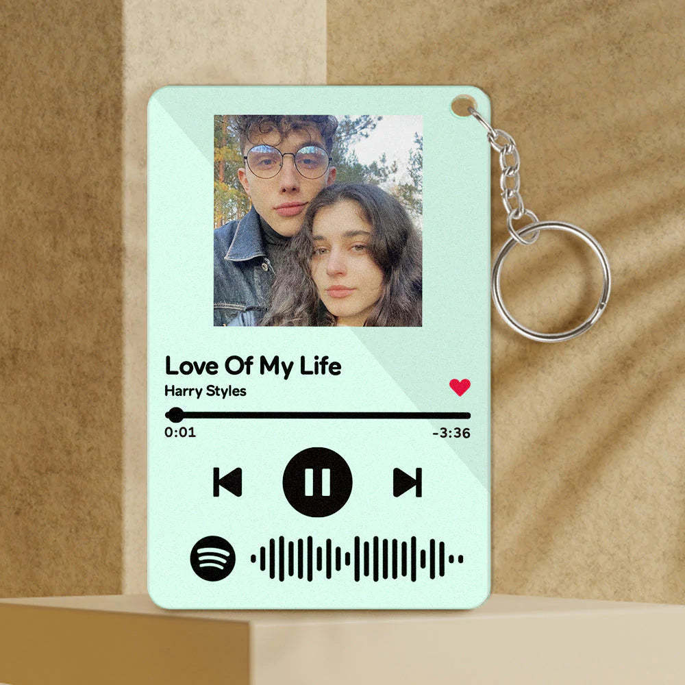 Custom Keychain Scannable Spotify Code Colorful Acrylic Scan Music Gifts - makephotopuzzleuk