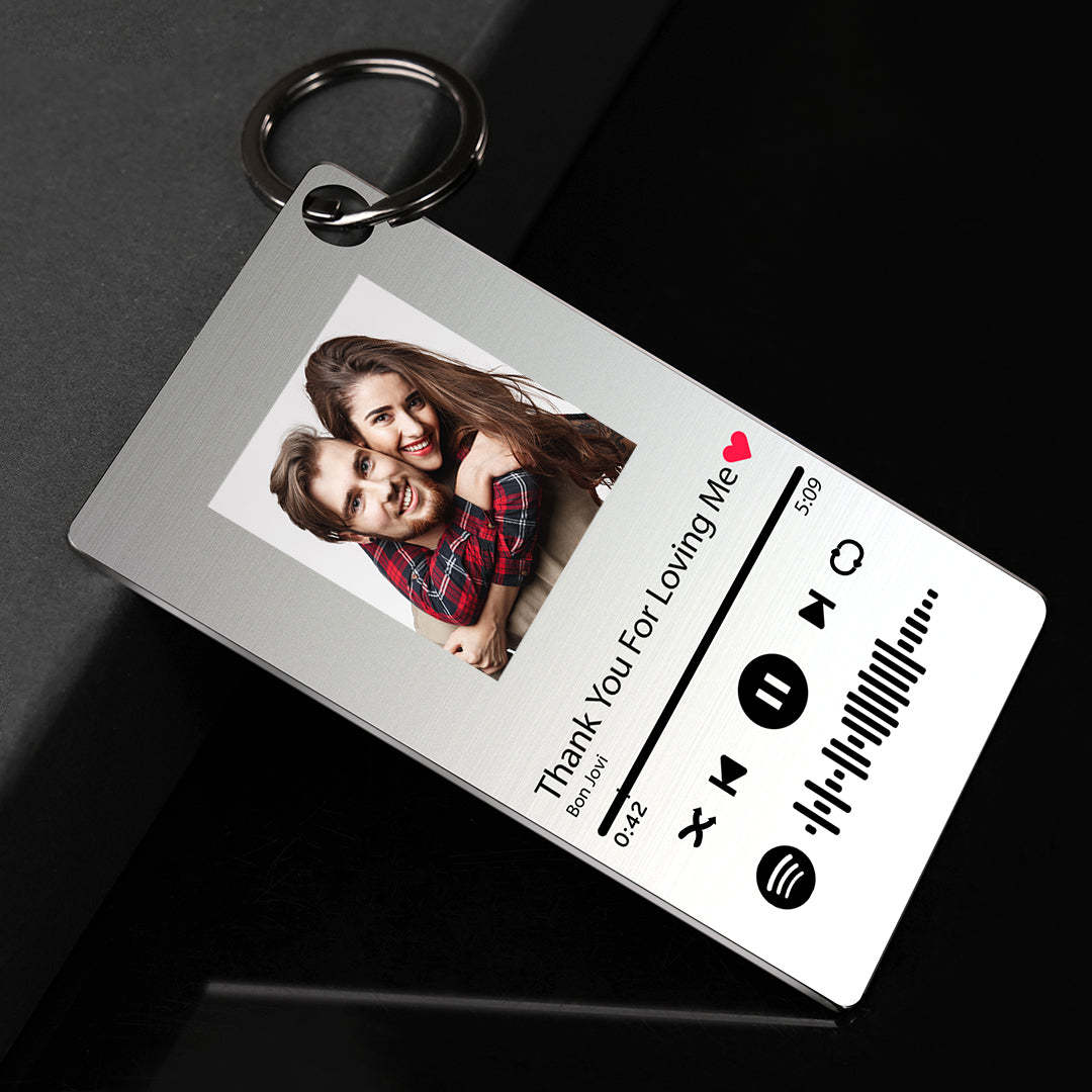 Custom Keychain Scannable Spotify Code Colorful Acrylic Scan Music Gifts - makephotopuzzleuk