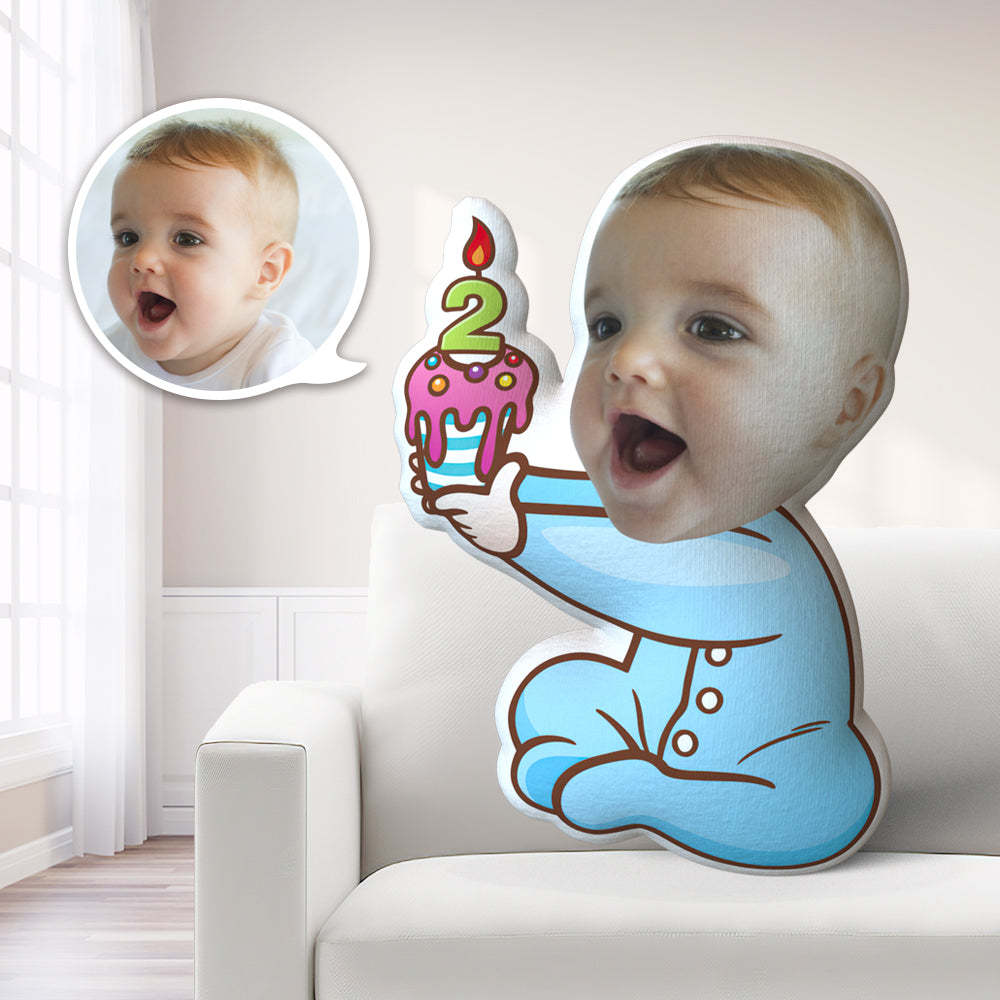 Happy Birthday Gifts Custom Birthday Pillow Personalised Photo Pillow Customized Age Pillow Birthday Gifts for Daddy - mysiliconefoodbag