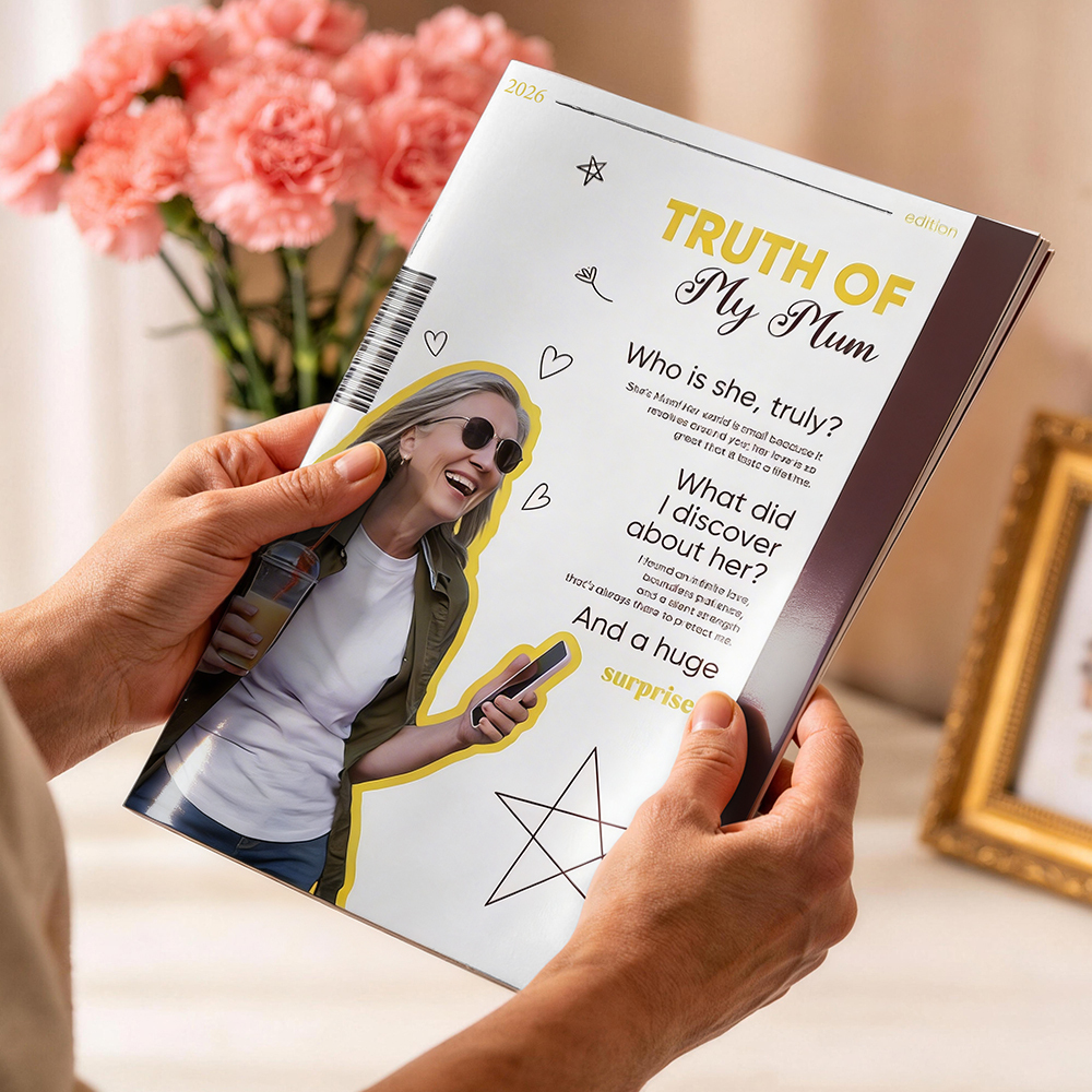 Personalized TRUTH OF MY MOM Magazine for Mama on Mother's Day