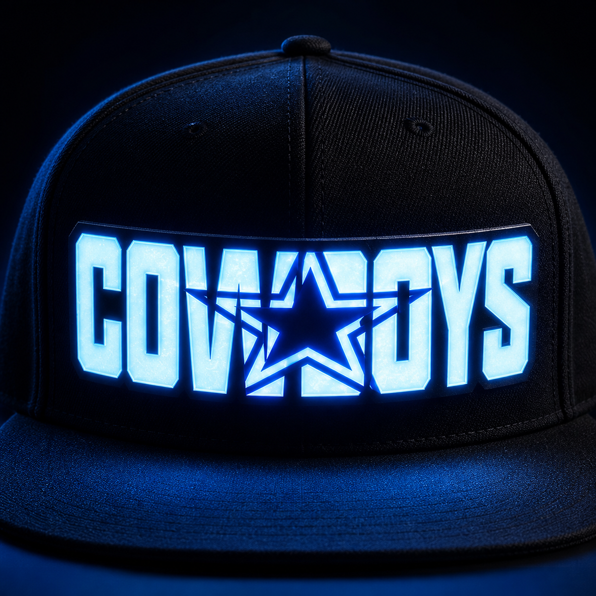 Football Fan LED Light-Up Snapback Cap - makephotopuzzleuk