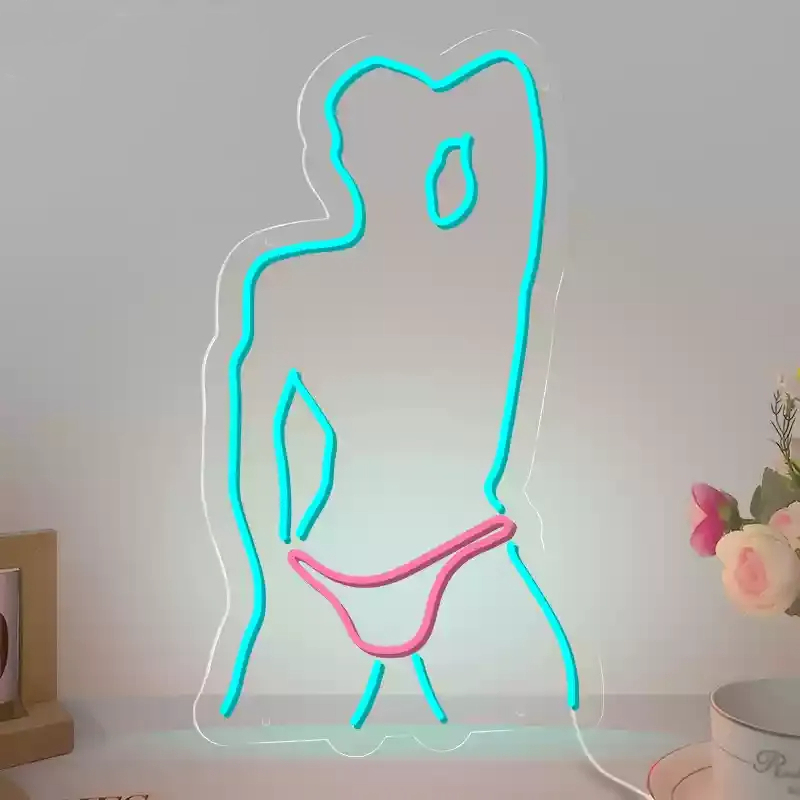 Turn Your Photo Into Neon Light Line Art Gift Personalized LED Light 4 Size 12 Colors Gift For Her
