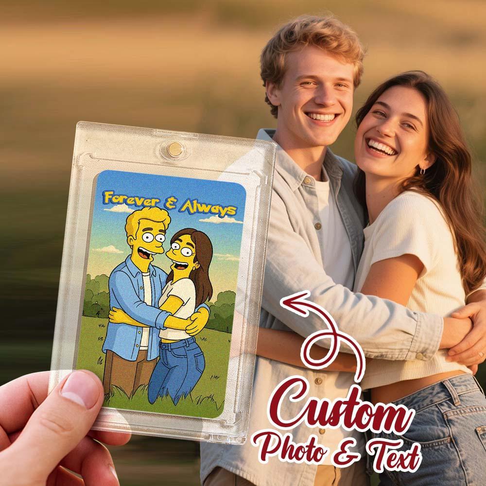 Personalized Card Anniversary Present Turn Your Photo into a Unique Collectible - MyFaceTshirt