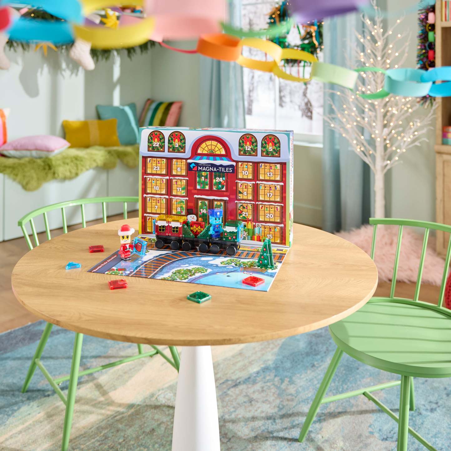 Christmas Train Advent Calendar Building Set – 34 Pieces Holiday Countdown Toy for Kids - makephotopuzzleuk