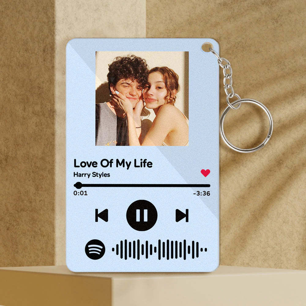 Custom Keychain Scannable Spotify Code Colorful Acrylic Scan Music Gifts - makephotopuzzleuk
