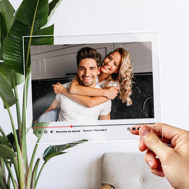 Custom Couple Picture Plaque, Personalzied Movie Photo Plaque,Custom Couple Photo Gift - makephotopuzzleuk