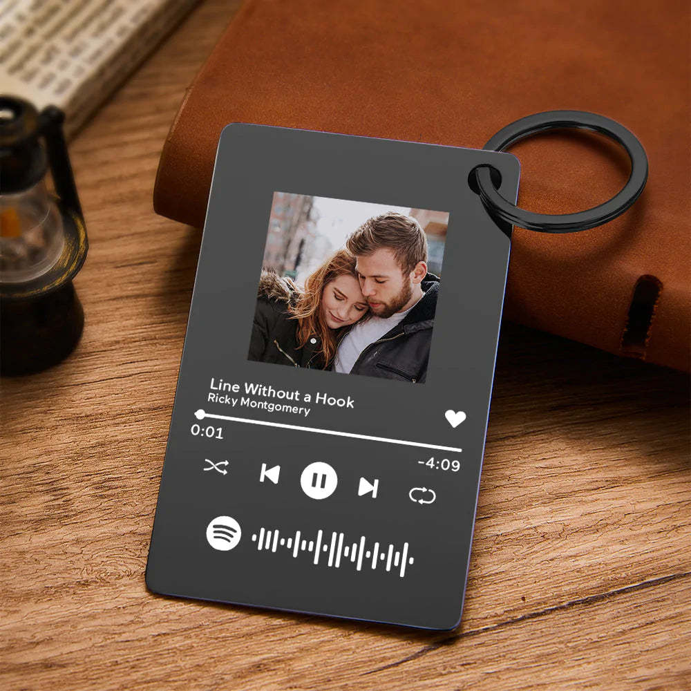 Custom Keychain Scannable Spotify Code Colorful Acrylic Scan Music Gifts - makephotopuzzleuk