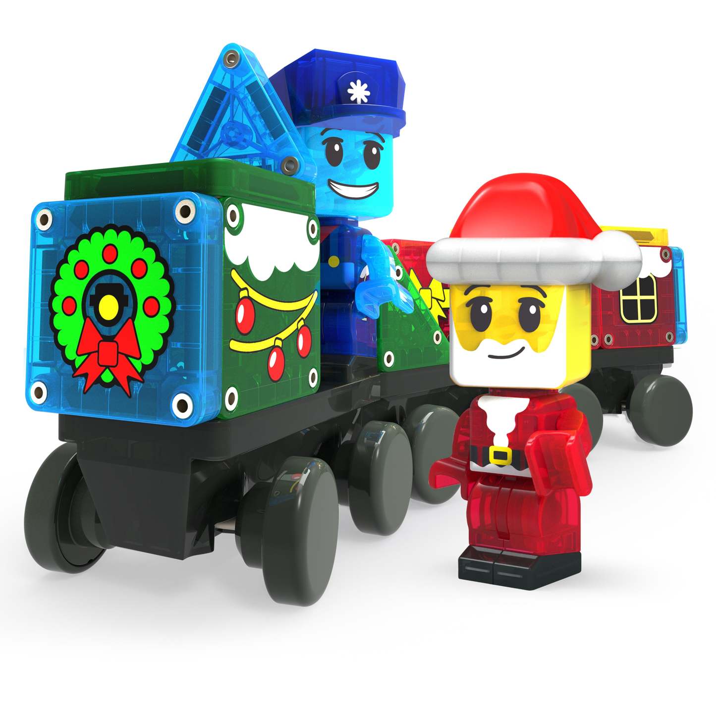 Christmas Train Advent Calendar Building Set – 34 Pieces Holiday Countdown Toy for Kids - makephotopuzzleuk