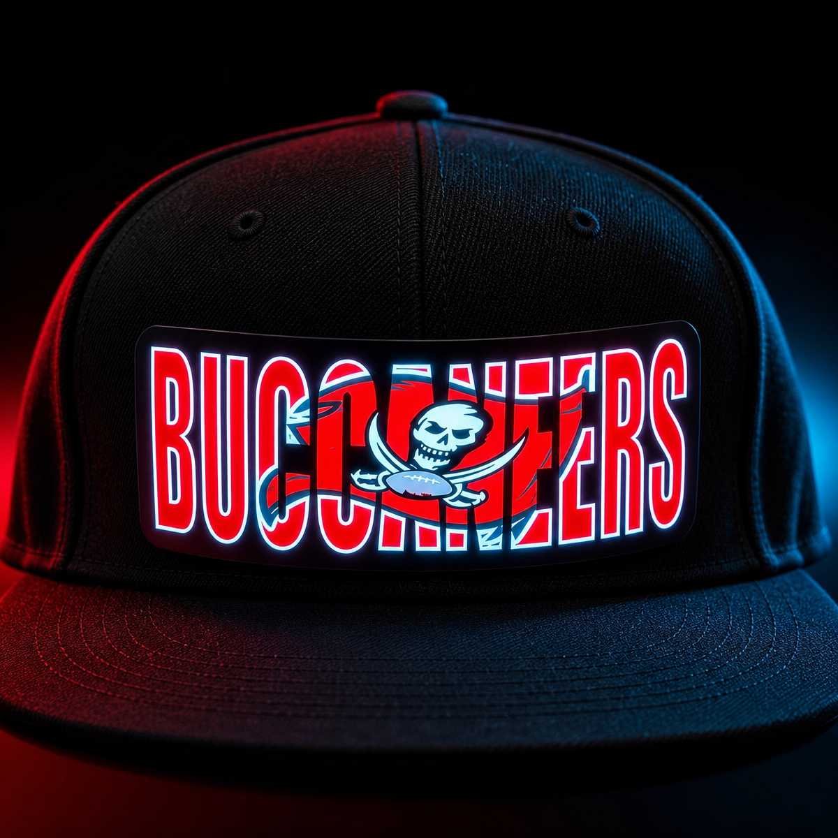 Football Fan LED Light-Up Snapback Cap - makephotopuzzleuk