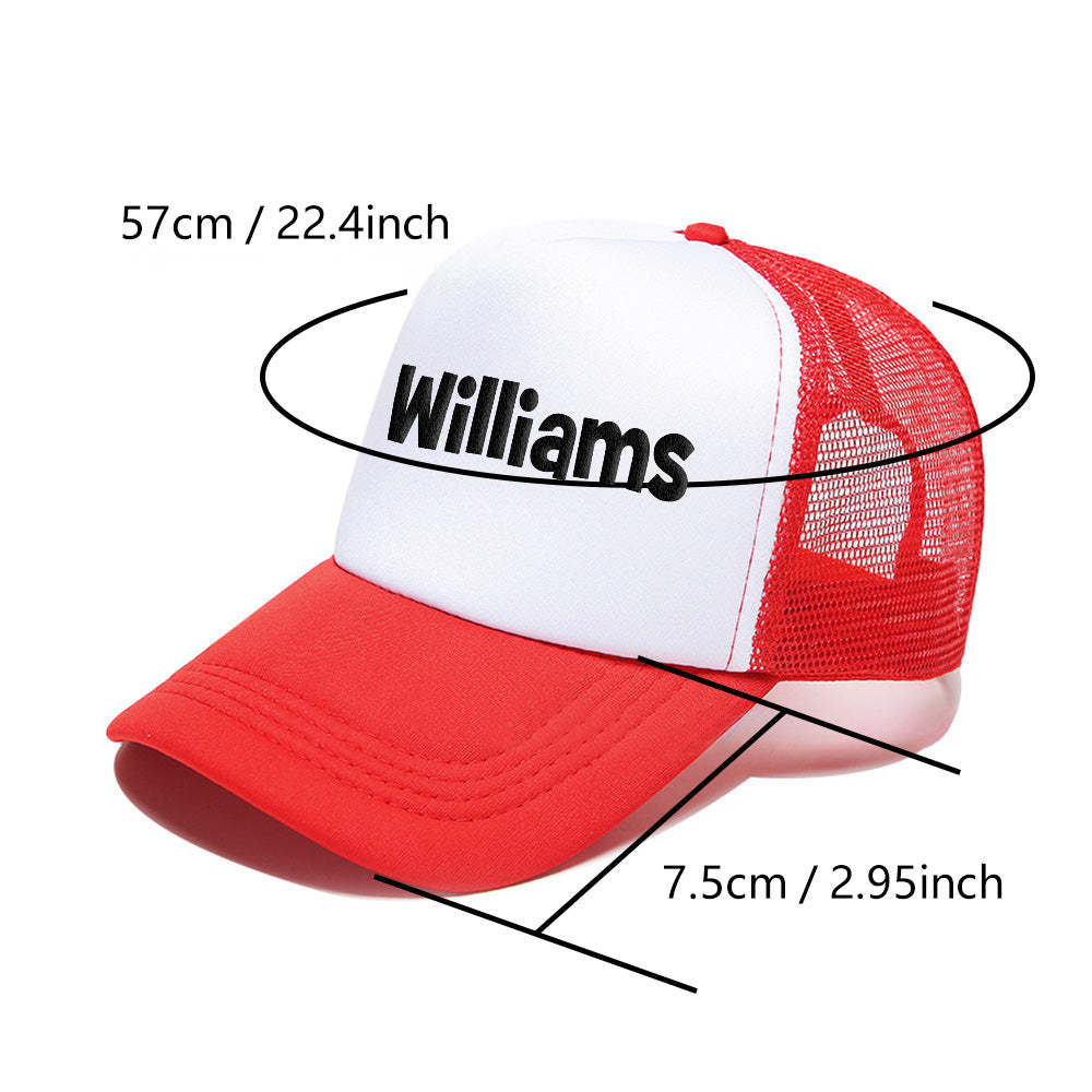 Custom Puff Print Trucker Hat Personalized Name Foam Trucker Caps for Adult - makephotopuzzleuk