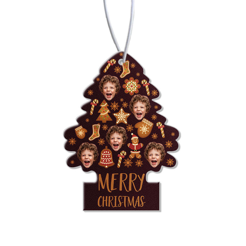 Custom Car Air Freshener Rearview Mirror Ornament Funny Air Freshener Gifts for Christmas - makephotopuzzleuk