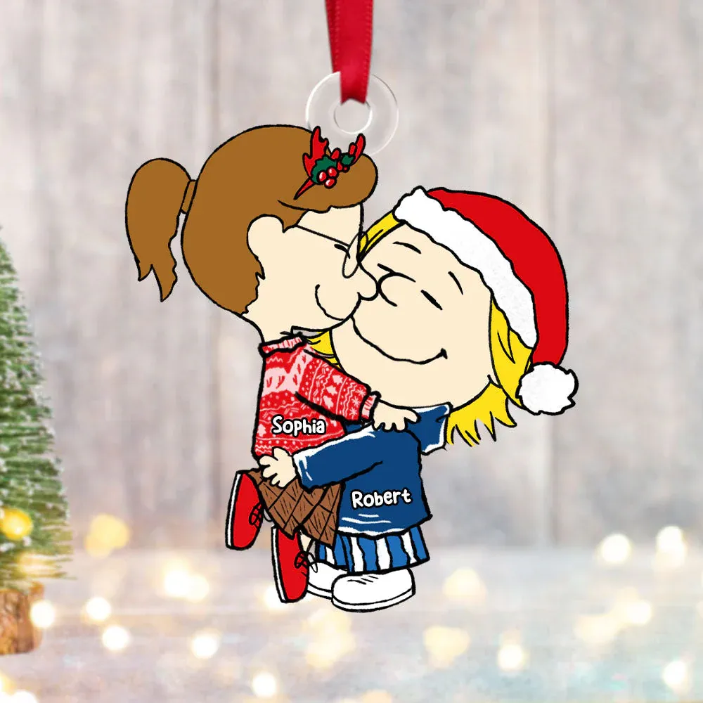 Custom Cartoon Couple Ornament | Personalized Christmas Gift | Valentine's Day Gifts - makephotopuzzleuk