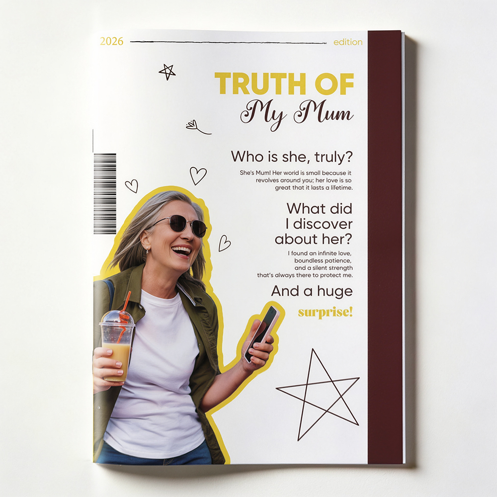 Personalised TRUTH OF MY MUM Magazine for Mama on Mother's Day