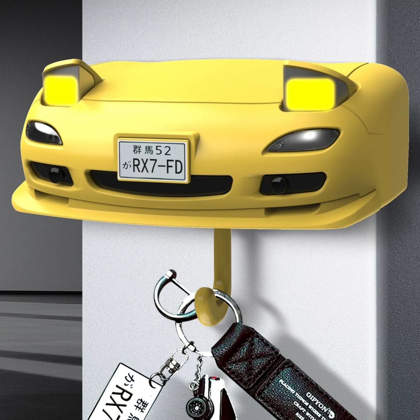 Car Key Hook Relive Classic Car Moments Pop - up headlights Key Hook - makephotopuzzleuk