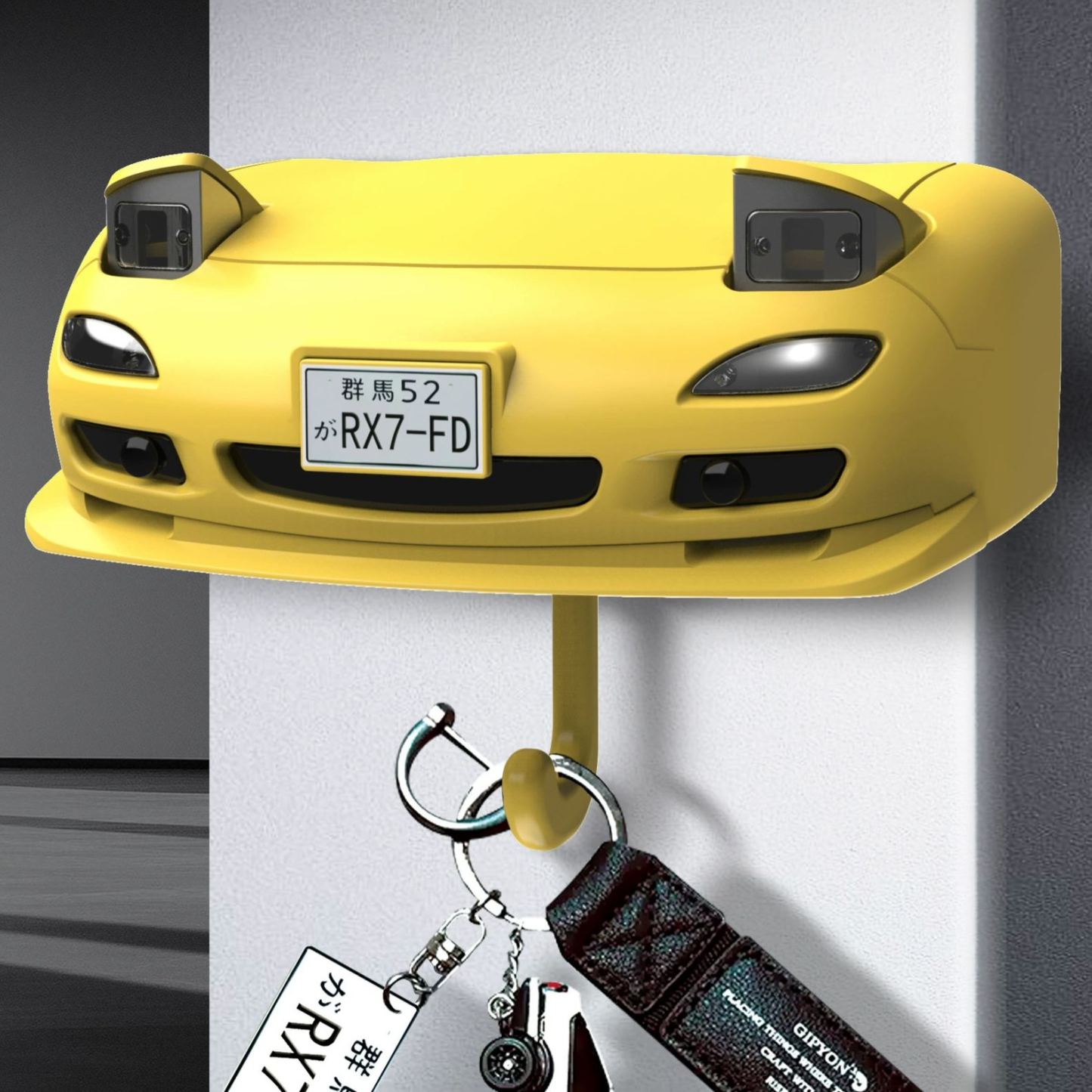 Car Key Hook Relive Classic Car Moments Pop - up headlights Key Hook - makephotopuzzleuk