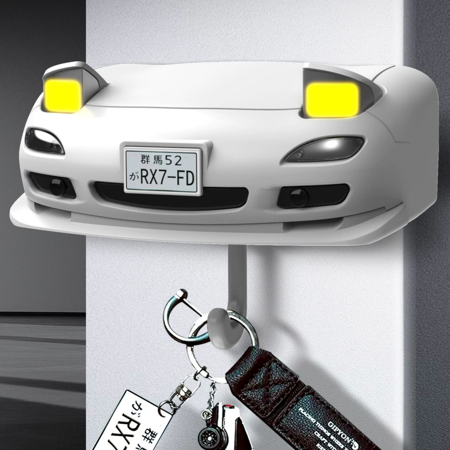 Car Key Hook Relive Classic Car Moments Pop - up headlights Key Hook - makephotopuzzleuk