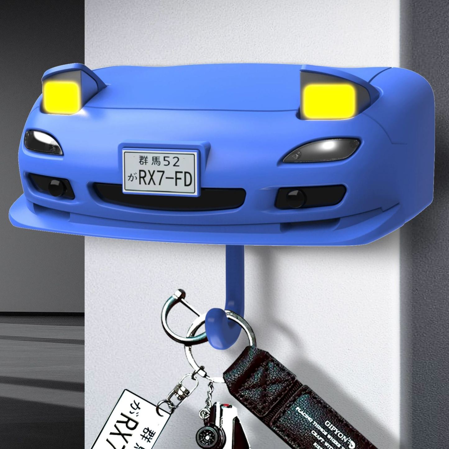 Car Key Hook Relive Classic Car Moments Pop - up headlights Key Hook - makephotopuzzleuk