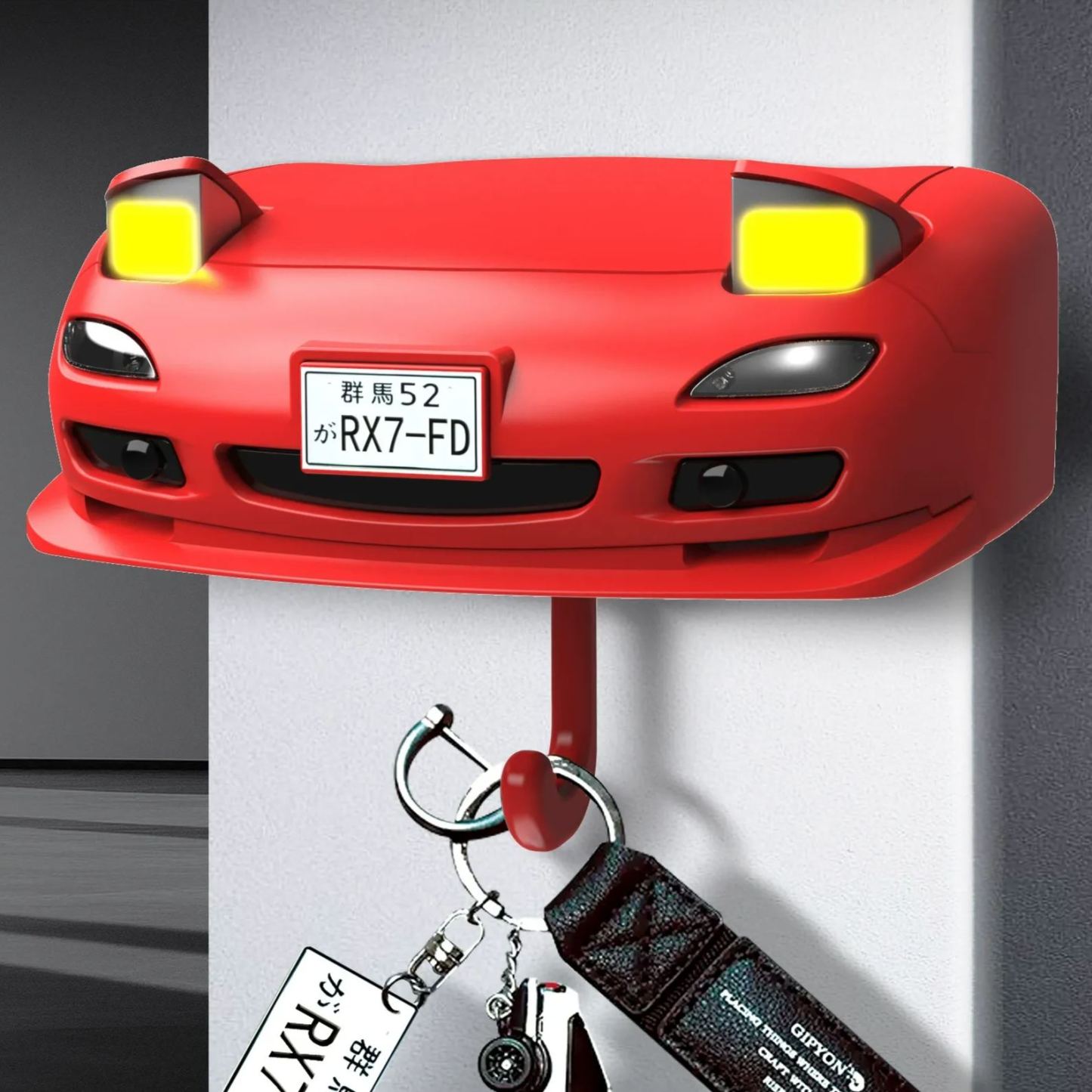 Car Key Hook Relive Classic Car Moments Pop - up headlights Key Hook - makephotopuzzleuk