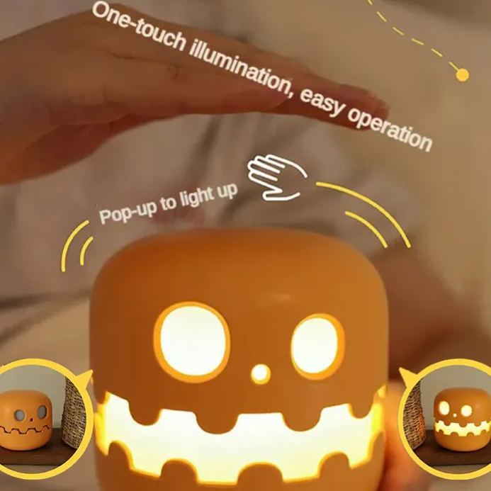 Pumpkin Night Light - Fun and Creative Gift, Ambiance Lamp Halloween Decoration Pumpkin Lantern for Halloween - makephotopuzzleuk