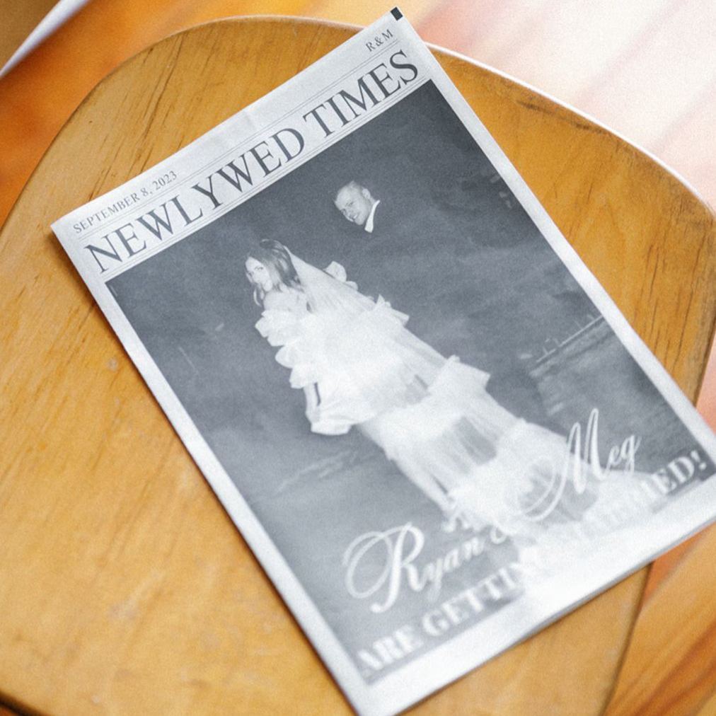 Personalized Newspaper for Couple's LOVE STORY on Valentine's Day