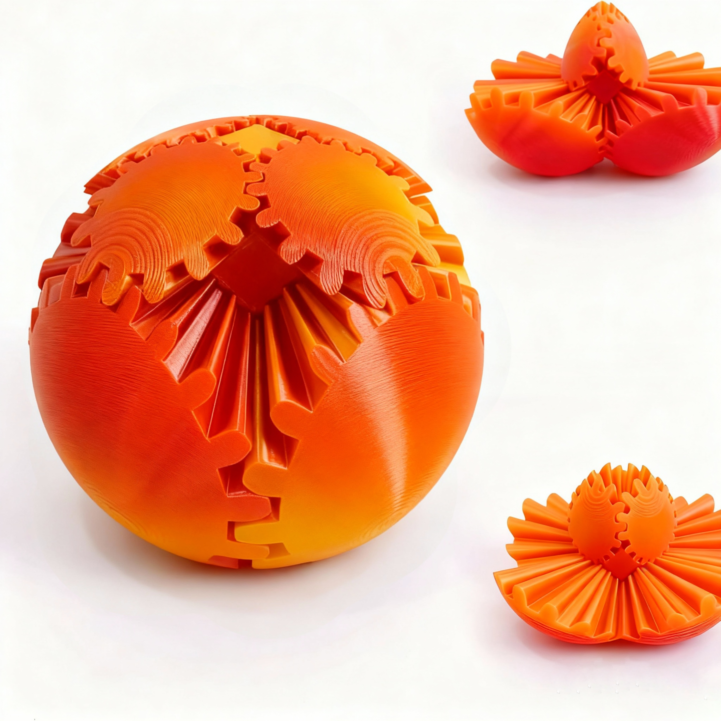 3D Printed Gear Ball Sphere Fidget-Transformable Desk Toy, Colorful Gradient, Christmas Birthday Cool Gifts for Dad Kids boy girl Ruvenbal - makephotopuzzleuk