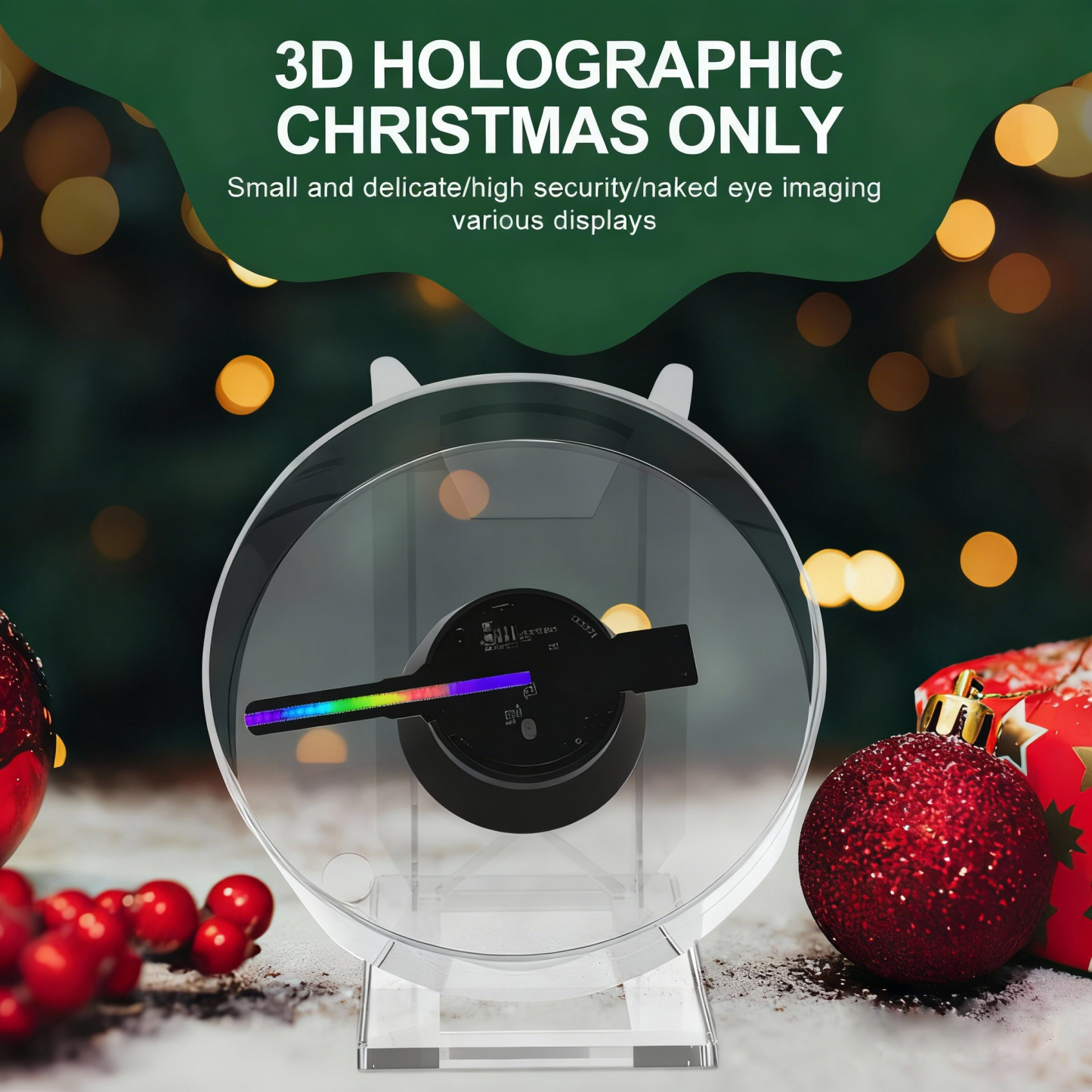 Hologram Led Fan 3d Holographic Fan Screen Hd Version Naked Eye 3d Home Decor - makephotopuzzleuk