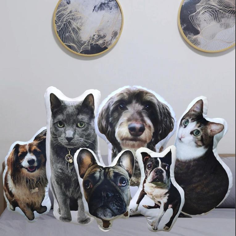 Custom Dog Pillow Personalized Pet Photo Pillow Dog Portrait Pillow Cat Pillow Dog Photo Pillow Dog Face Pillow Dog Memorial Gift Dog Picture Pillow - makephotopuzzleuk