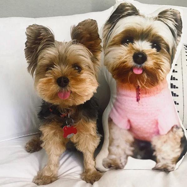 Custom Dog Pillow Memorial Gift Pet Picture Pillow - makephotopuzzleuk