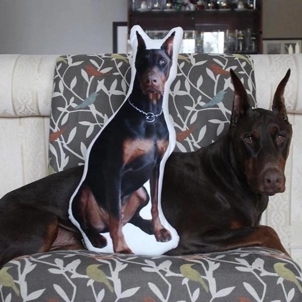 Custom Dog Pillow Personalized Pet Photo Pillow Dog Portrait Pillow Cat Pillow Dog Photo Pillow Dog Face Pillow Dog Memorial Gift Dog Picture Pillow - makephotopuzzleuk