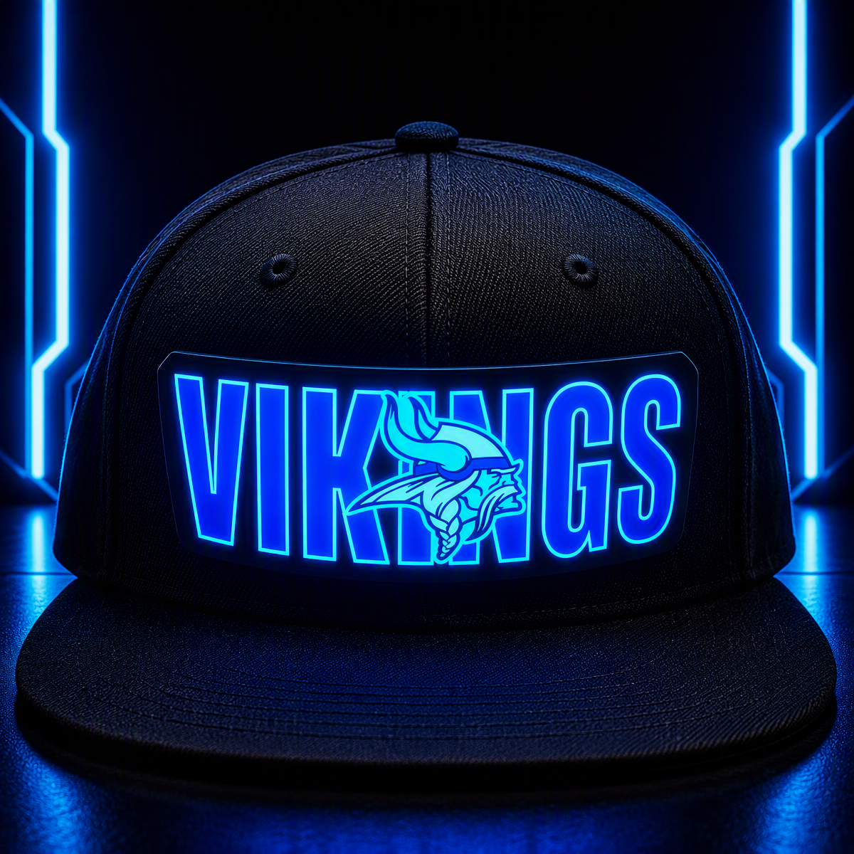 Football Fan LED Light-Up Snapback Cap - makephotopuzzleuk