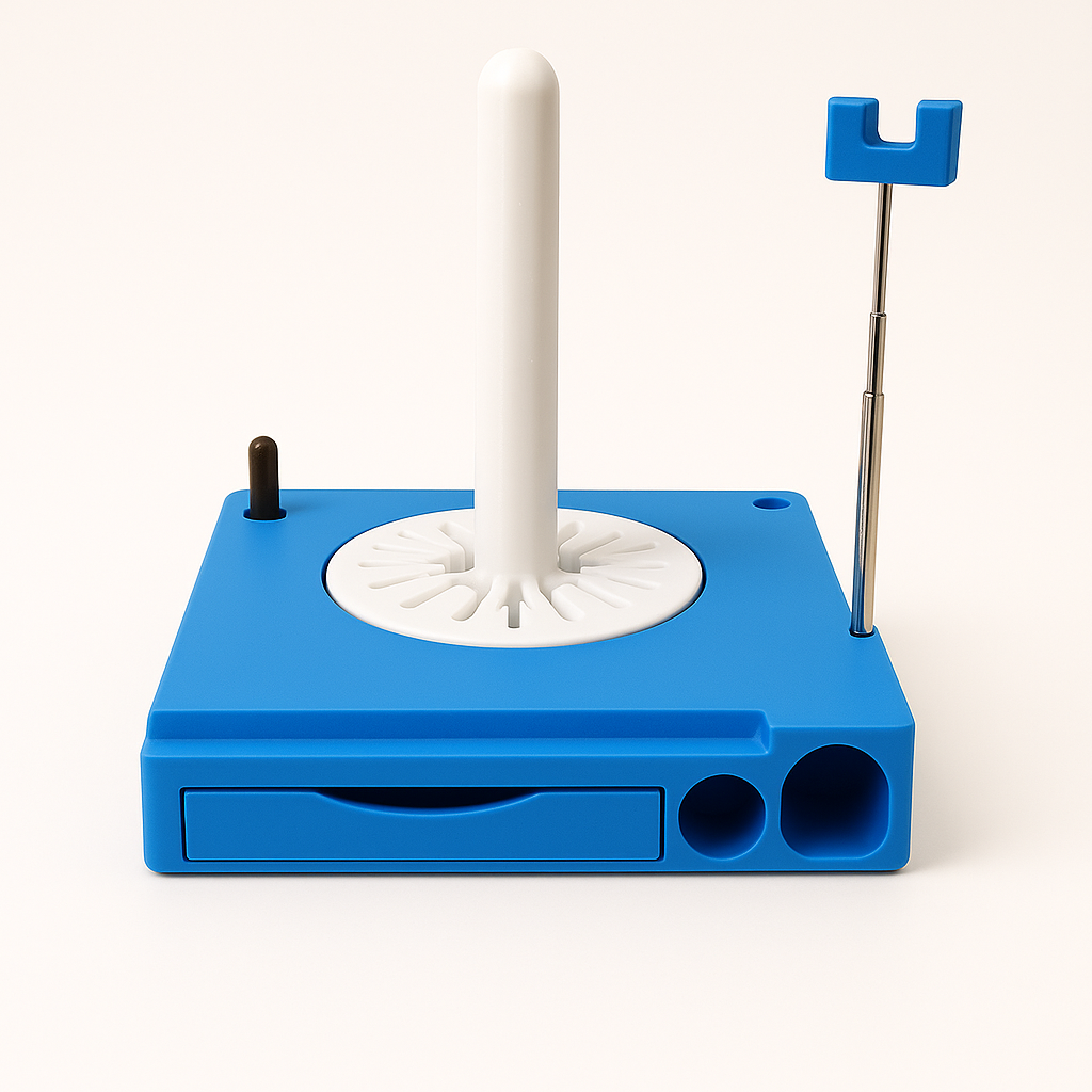 Crochet Caddy Organizer – Portable Yarn & Tool Tote with Removable Wrist Strap, Smooth Tension - makephotopuzzleuk