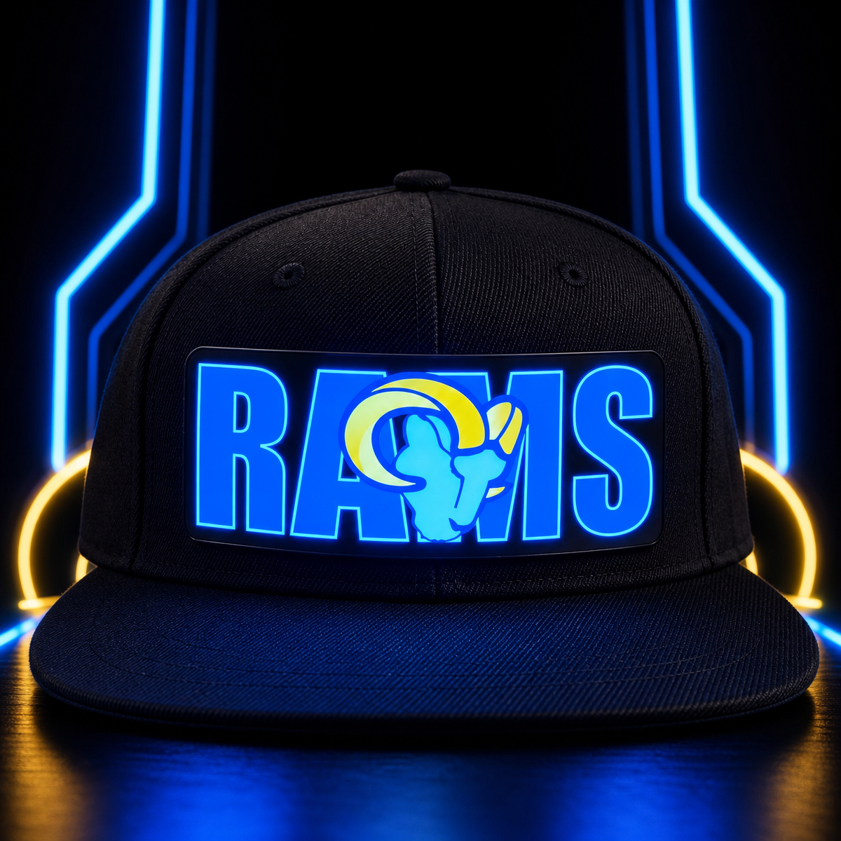 Football Fan LED Light-Up Snapback Cap - makephotopuzzleuk
