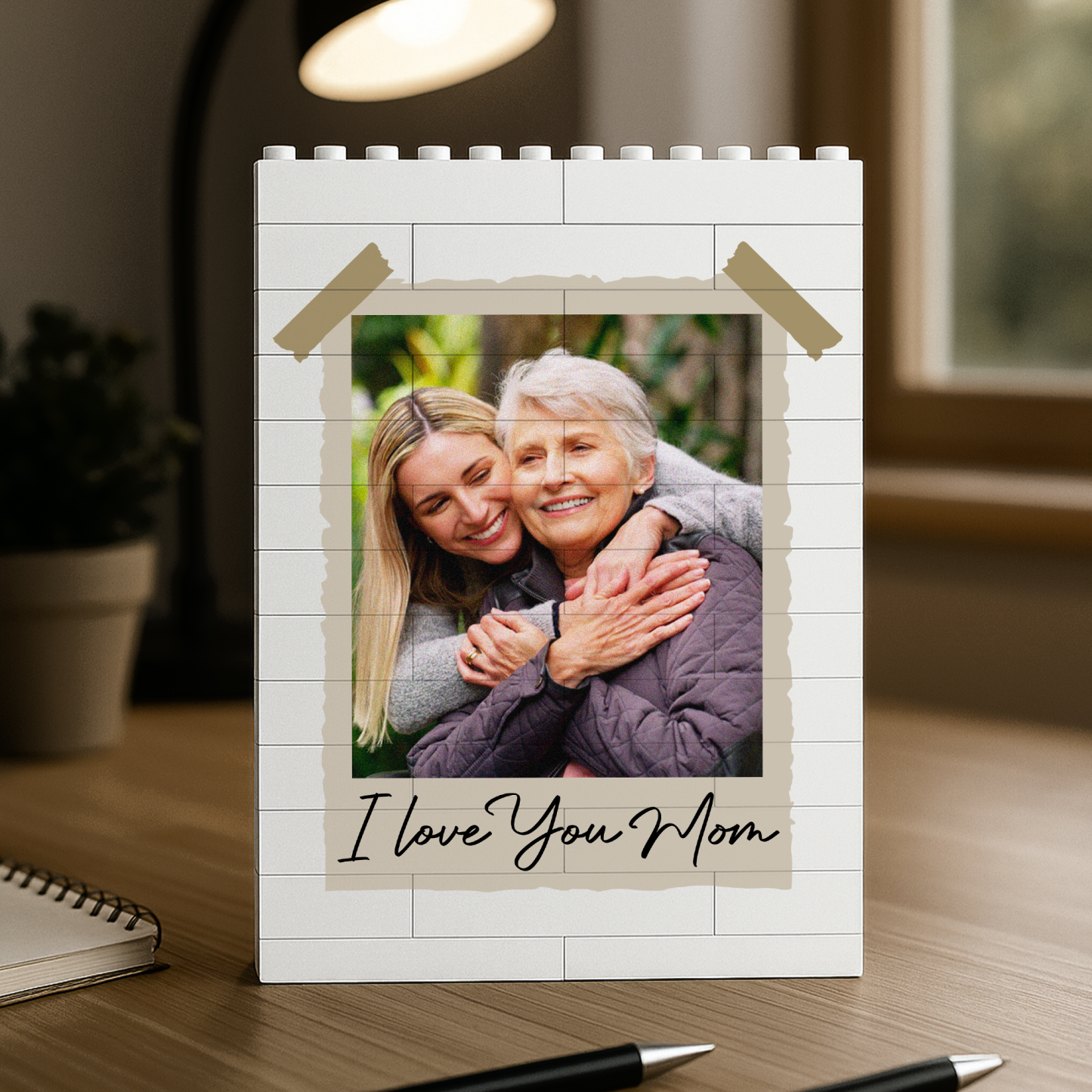Custom Photo I Love You Mom Building Brick Blocks Personalized Mother's Day Gifts - makephotopuzzleuk