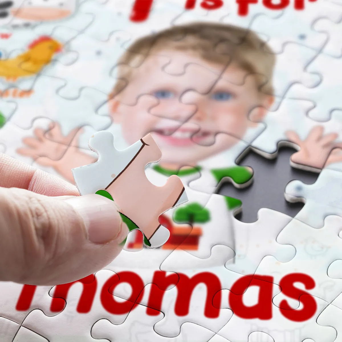 Jigsaw Puzzle Personalized Custom Photo Kid Play and Learn Puzzle Gift For Kids Trendy Personalized Photo Puzzle - makephotopuzzleuk