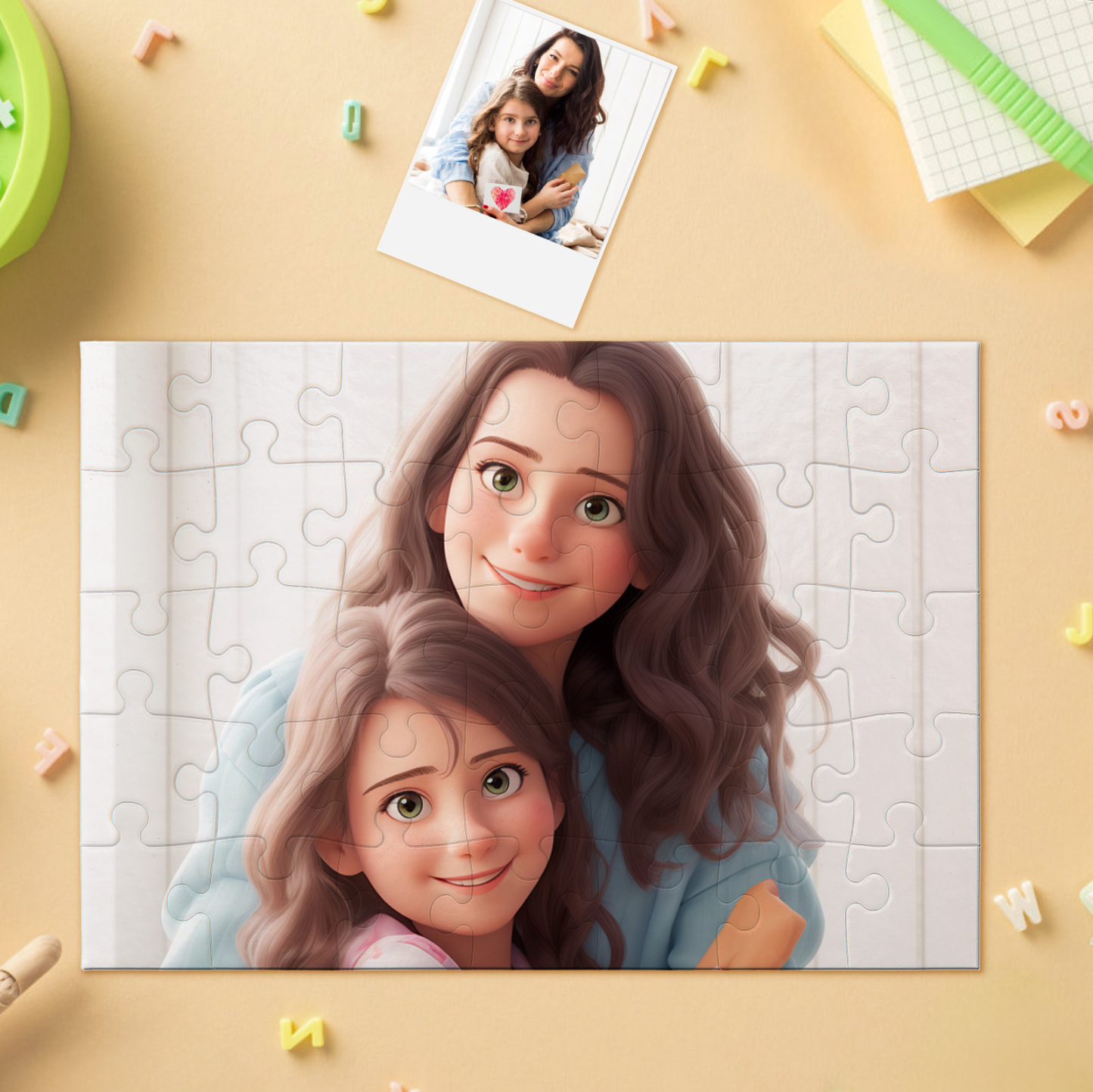Personalised Photo Cartoon Portrait Jigsaw Puzzle
