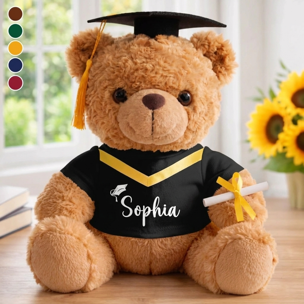 Custom Photo Graduation Teddy Bear Personalized Graduation Gifts For Him, Her Big Dreams, Bright Future