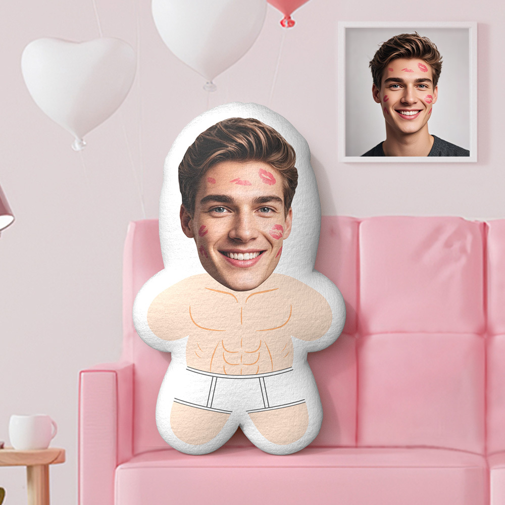 Custom Minime Throw Pillow Briefs Face Pillow Personalized Photo Minime Pillow - mysiliconefoodbag