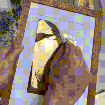 Personalized Foiled Baby Hand & Footprint Artwork Mother's Day Gift for Mom