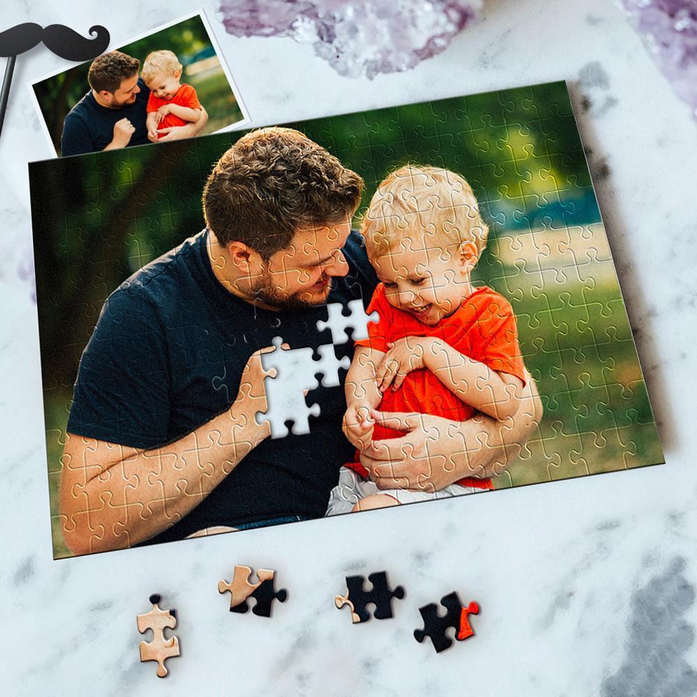 Custom Photo Jigsaw Puzzle Best Indoor Gifts For Father and Grandpa - mysiliconefoodbag