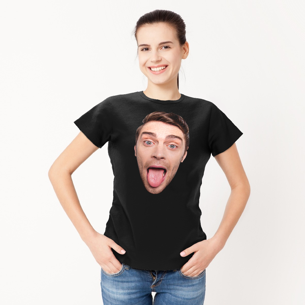 Custom Face Contton Shirt Woman T-shirt Only You