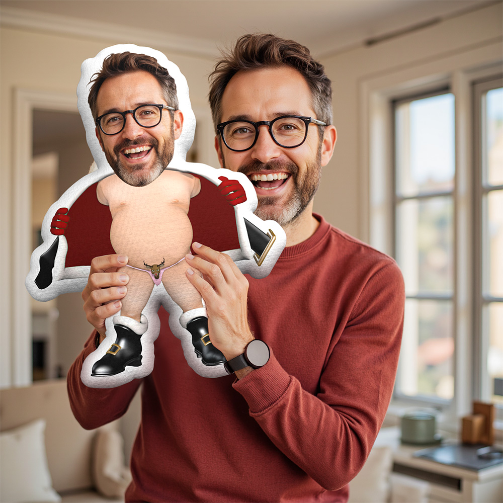 My Face Pillow Custom Pillow Face Body Pillow Personalised Photo Pillow Gift Christmas Reindeer Bikini Santa Claus Throw Pillow MiniMe Pillow