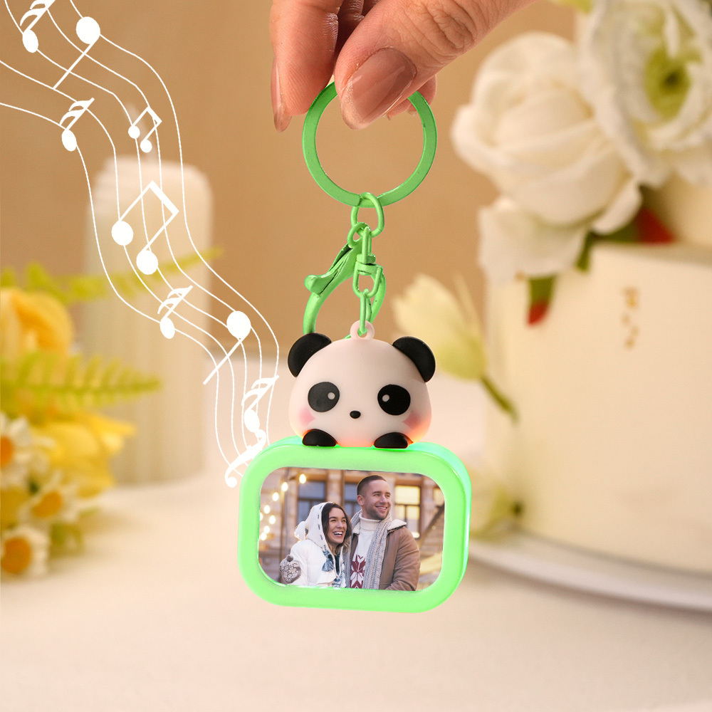 Custom Music Player Keychain with Personalized Photo Portable Makeup Mirror The Perfect Personalized Anniversary Gift for Couples
