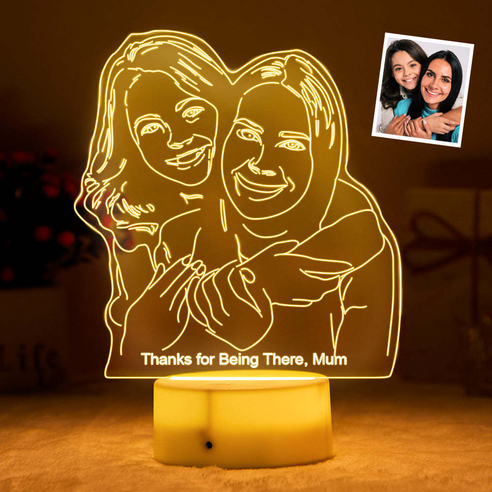 Custom LED Photo Lamp Portrait Mum