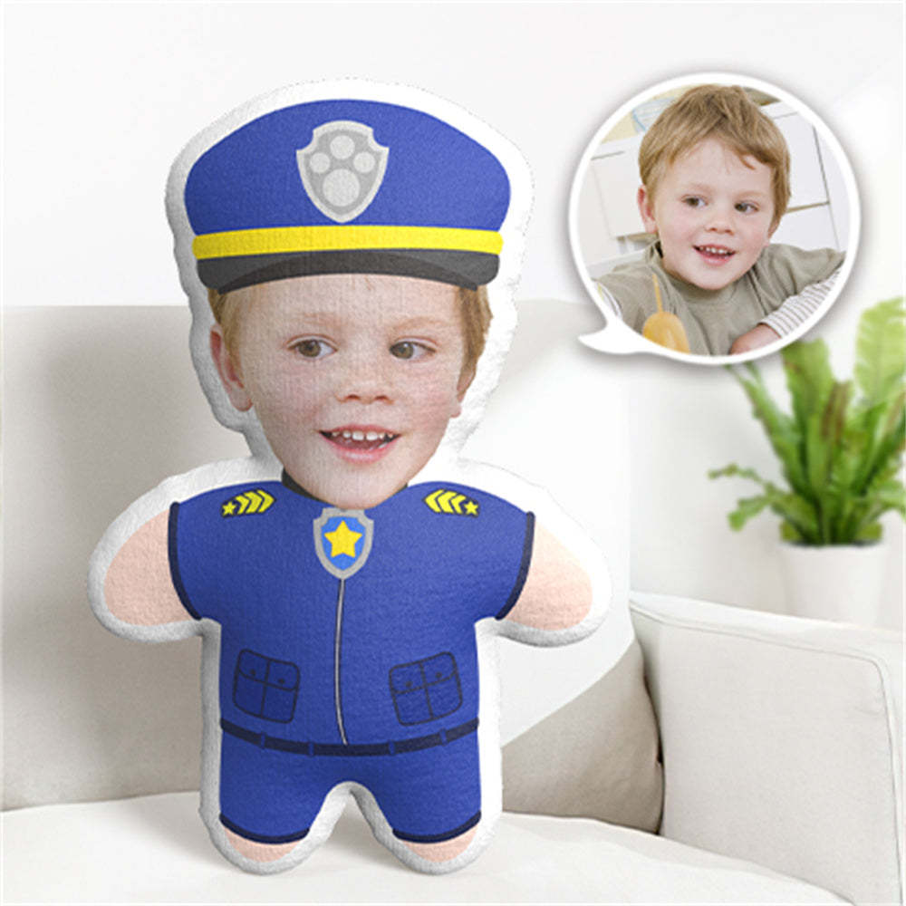 Pillow Face Paw Patrol Chase Dog Police Minime Throw Pillow Custom Face Personalised Minime Pillow