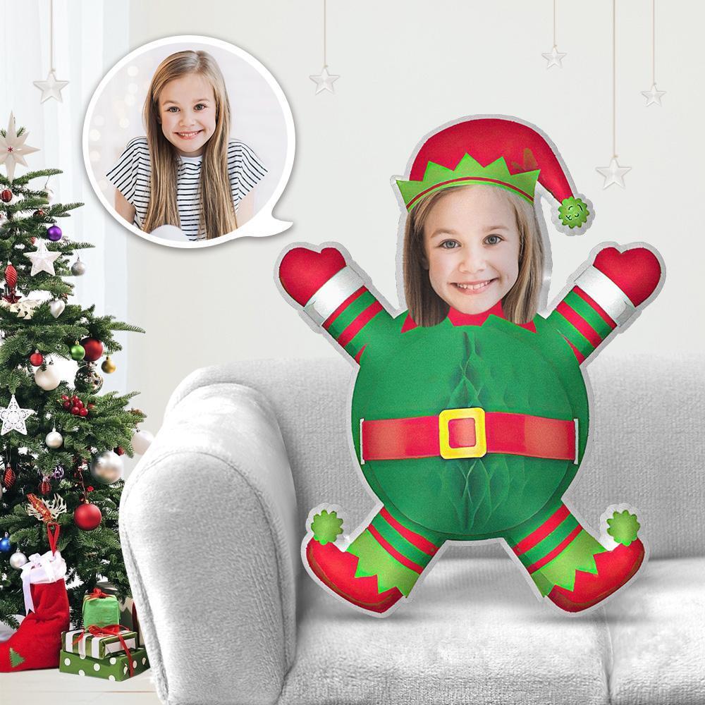 My Face Pillow Custom Pillow Face Body Pillow Personalised Photo Pillow Gift Green christmas baby Throw Pillow MiniMe Pillow