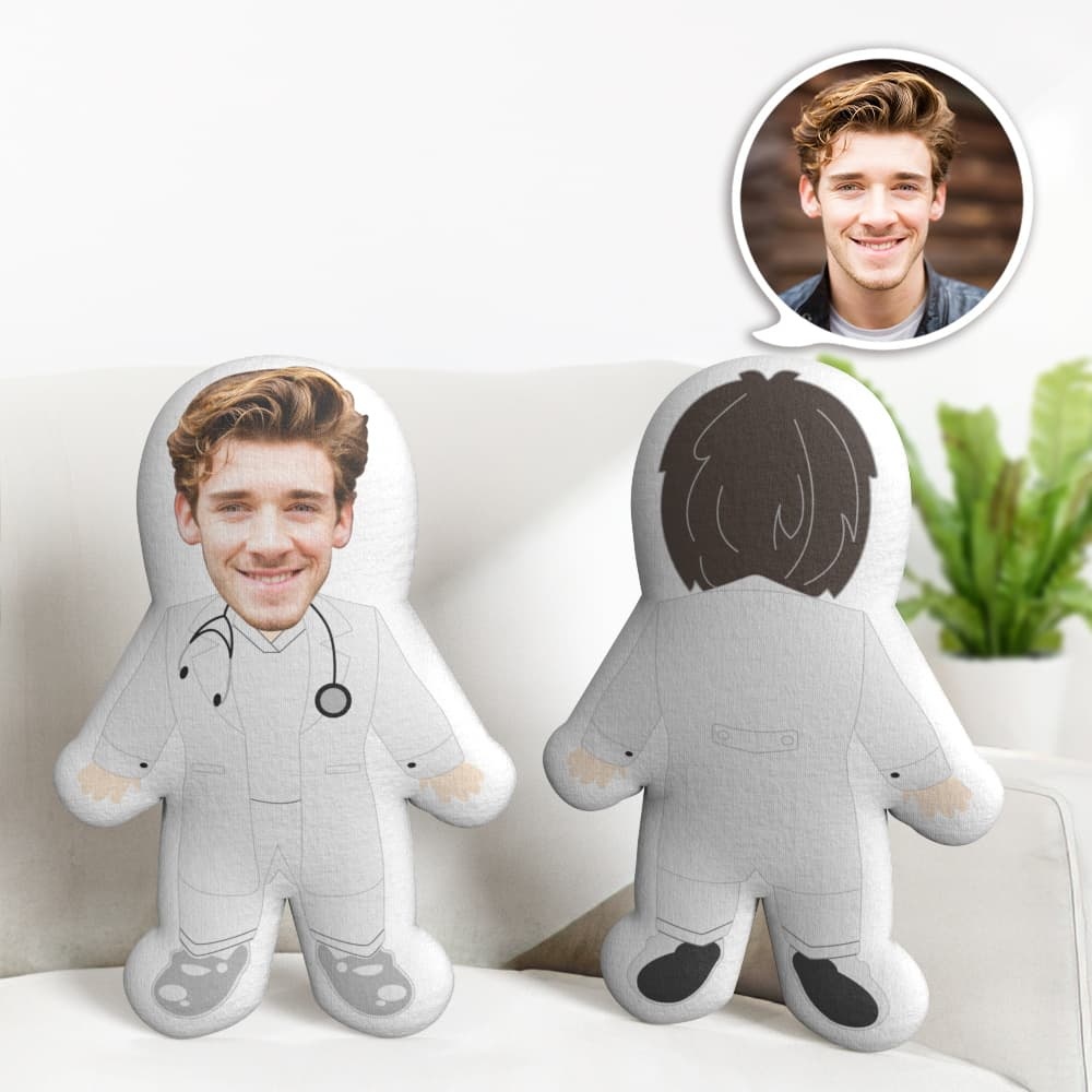 1PC Custom Funny Face Pillow, Personalized Shaped PillowsCustomFacePillow, Custom Photom Photo Pillow - mysiliconefoodbag