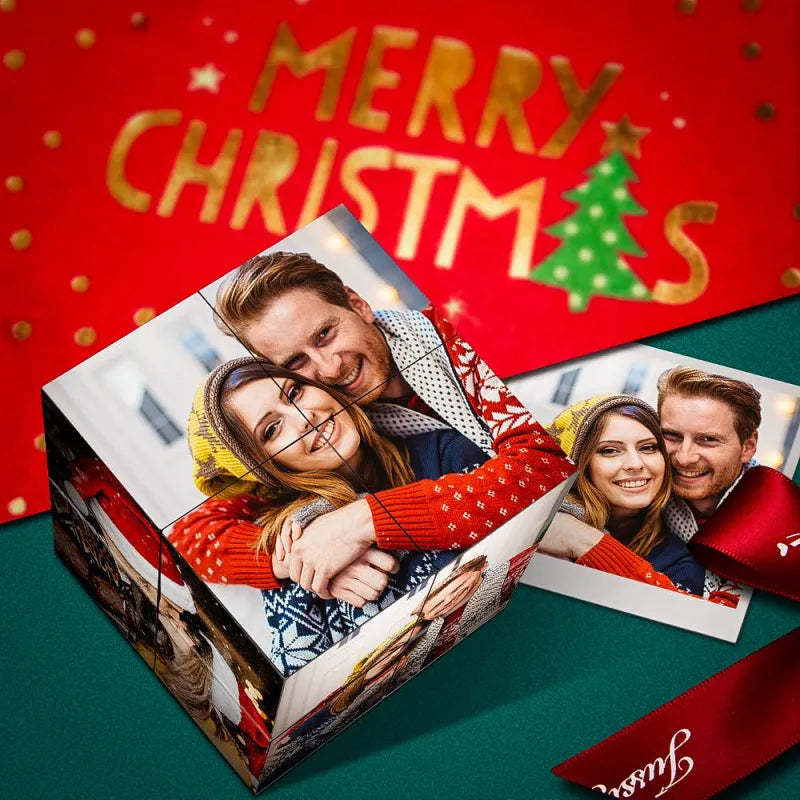 Custom Infinity Photo Cube Multiphoto Rubic Cube Creative Gifts for Loved One - mysiliconefoodbag
